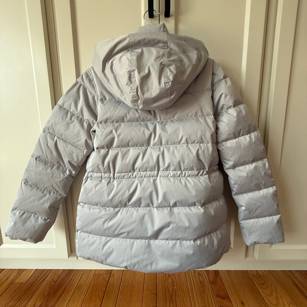 Athleta Light Gray Puffer Jacket - image 4